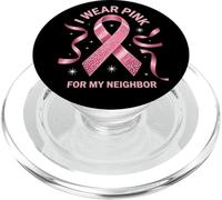 Je Porte du Rose pour sensibiliser Mon Voisin au Cancer PopSockets PopGrip pour MagSafe