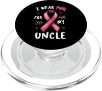Je Porte du Rose pour Soutenir la Sensibilisation au Cancer de Mon Oncle PopSockets PopGrip pour MagSafe
