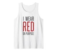 Je Porte du Rouge à dessein, Sensibilisation aux Maladies cardiaques Débardeur