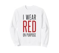 Je Porte du Rouge à dessein, Sensibilisation aux Maladies cardiaques Sweatshirt