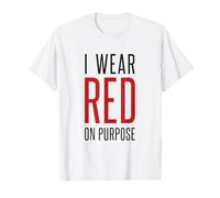 Je Porte du Rouge à dessein, Sensibilisation aux Maladies cardiaques T-Shirt