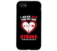 Je Porte du Rouge pour la Sensibilisation à l'AVC de Mon père Coque pour iPhone SE (2020) / 7/8