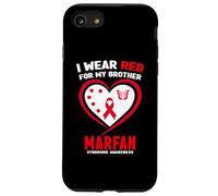 Je Porte du Rouge pour la Sensibilisation au Syndrome de Mon frère Marfan Coque pour iPhone SE (2020) / 7/8
