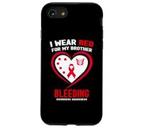 Je Porte du Rouge pour la Sensibilisation aux Troubles de la Coagulation de Mon frère Coque pour iPhone SE (2020) / 7/8