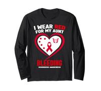 Je Porte du Rouge pour sensibiliser ma Tante aux Troubles de la Coagulation Manche Longue