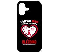 Je Porte du Rouge pour sensibiliser Mon Grand-père aux Troubles de la Coagulation Coque pour iPhone 17