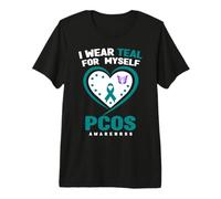Je Porte du Sarcelle pour Moi-même Sensibilisation au SOPK T-Shirt Haut de Gamme