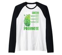 Je Porte du Vert pour Les Warriors pour Les survivants pour Le Depa Manche Raglan