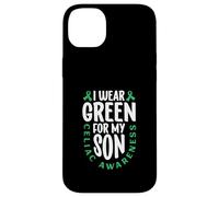 Je porte du vert pour mon fils - Zöliakie Awareness Coque pour iPhone 14 Plus