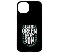 Je porte du vert pour mon fils - Zöliakie Awareness Coque pour iPhone 15 Plus
