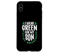 Je porte du vert pour mon fils - Zöliakie Awareness Coque pour iPhone XS Max
