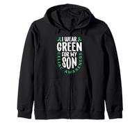 Je porte du vert pour mon fils - Zöliakie Awareness Sweat à Capuche