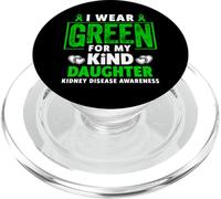 Je Porte du Vert pour sensibiliser ma Fille aux Maladies rénales PopSockets PopGrip pour MagSafe