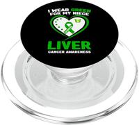 Je Porte du Vert pour sensibiliser ma nièce au Cancer du Foie PopSockets PopGrip pour MagSafe