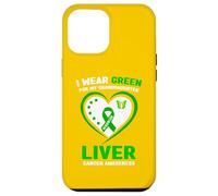 Je Porte du Vert pour sensibiliser ma Petite-Fille au Cancer du Foie Coque pour iPhone 12 Pro Max