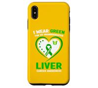 Je Porte du Vert pour sensibiliser ma Petite-Fille au Cancer du Foie Coque pour iPhone XS Max