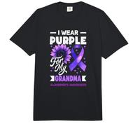 Je Porte du Violet pour Aider ma Grand-mère à Lutter Contre la maladie d'Alzheimer Comfort Colors Adult Heavyweight T-Shirt