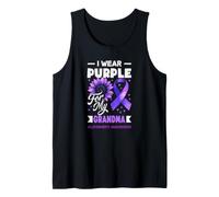 Je Porte du Violet pour Aider ma Grand-mère à Lutter Contre la maladie d'Alzheimer Débardeur