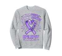 Je Porte du Violet pour la Sensibilisation à l'épilepsie de ma Tante Sweatshirt