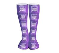 Je porte du violet pour la sensibilisation au cancer du pancréas. Chaussettes de sport pour femmes et hommes. Chaussettes longues respirantes pour la course à pied, le sport et les voyages.