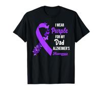 Je porte du violet pour l'équipe de sensibilisation à la maladie d'Alzheimer de mon père T-Shirt