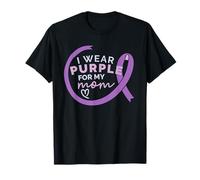 Je Porte du Violet pour ma mère Alzheimer Meme T-Shirt