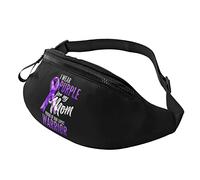 Je Porte du Violet pour ma mère Sac Banane décontracté Hommes et Femmes Loisirs Sport Taille Sac Sport Jour Exercice Cadeau