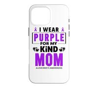 Je Porte du Violet pour ma mère Sensibilisation à la maladie d'Alzheimer Coque pour iPhone 16 Pro Max