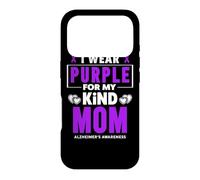 Je Porte du Violet pour ma mère Sensibilisation à la maladie d'Alzheimer Coque pour iPhone 17 Pro