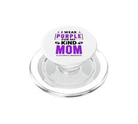 Je Porte du Violet pour ma mère Sensibilisation à la maladie d'Alzheimer PopSockets PopGrip pour MagSafe
