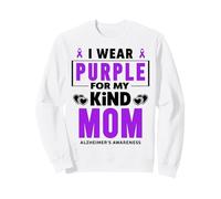Je Porte du Violet pour ma mère Sensibilisation à la maladie d'Alzheimer Sweatshirt