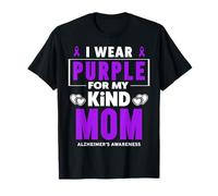 Je Porte du Violet pour ma mère Sensibilisation à la maladie d'Alzheimer T-Shirt