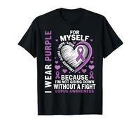 Je Porte du Violet pour Moi-même : Lupus Awareness Warriors Fighters T-Shirt