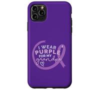 Je Porte du Violet pour Mon Grand-PÈRE Meme d'Alzheimer Coque pour iPhone 11 Pro Max