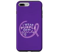 Je Porte du Violet pour Mon Grand-PÈRE Meme d'Alzheimer Coque pour iPhone 7 Plus/8 Plus