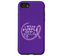 Je Porte du Violet pour Mon Grand-PÈRE Meme d'Alzheimer Coque pour iPhone SE (2020) / 7/8