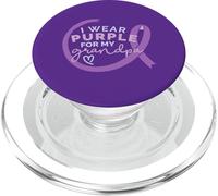 Je Porte du Violet pour Mon Grand-PÈRE Meme d'Alzheimer PopSockets PopGrip pour MagSafe