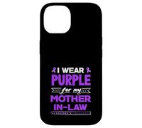 Je Porte du Violet pour sensibiliser ma Belle-mère à la maladie d'Alzheimer Coque pour iPhone 14