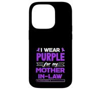 Je Porte du Violet pour sensibiliser ma Belle-mère à la maladie d'Alzheimer Coque pour iPhone 14 Pro