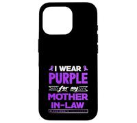 Je Porte du Violet pour sensibiliser ma Belle-mère à la maladie d'Alzheimer Coque pour iPhone 16 Pro