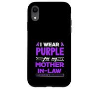 Je Porte du Violet pour sensibiliser ma Belle-mère à la maladie d'Alzheimer Coque pour iPhone XR