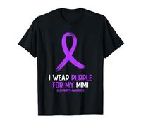 Je porte du violet pour sensibiliser ma Mimi à la maladie d'Alzheimer, End Alz T-Shirt