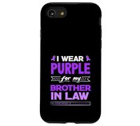 Je Porte du Violet pour sensibiliser Mon Beau-frère à la maladie d'Alzheimer Coque pour iPhone SE (2020) / 7/8
