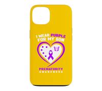 Je Porte du Violet pour sensibiliser Mon Fils à la prématurité Coque pour iPhone 13