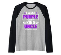 Je Porte du Violet pour sensibiliser Mon Oncle à la maladie d'Alzheimer Manche Raglan