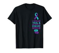 Je Porte du Violet Sarcelle pour prévenir Le Suicide de ma nièce T-Shirt Graphique avec Valeur