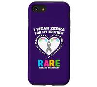 Je Porte du zèbre pour sensibiliser Mon frère aux Maladies rares Coque pour iPhone SE (2020) / 7/8