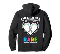 Je Porte Le zèbre pour ma Petite-Fille Journée des Maladies rares 2026 Sweat à Capuche