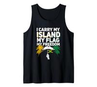 Je Porte Mon île, Mon Drapeau, ma liberté, 6 août, jamaïcain Débardeur