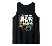 Je Porte Mon île, Mon Drapeau, ma liberté est Le 6 août, Jamaïque Débardeur